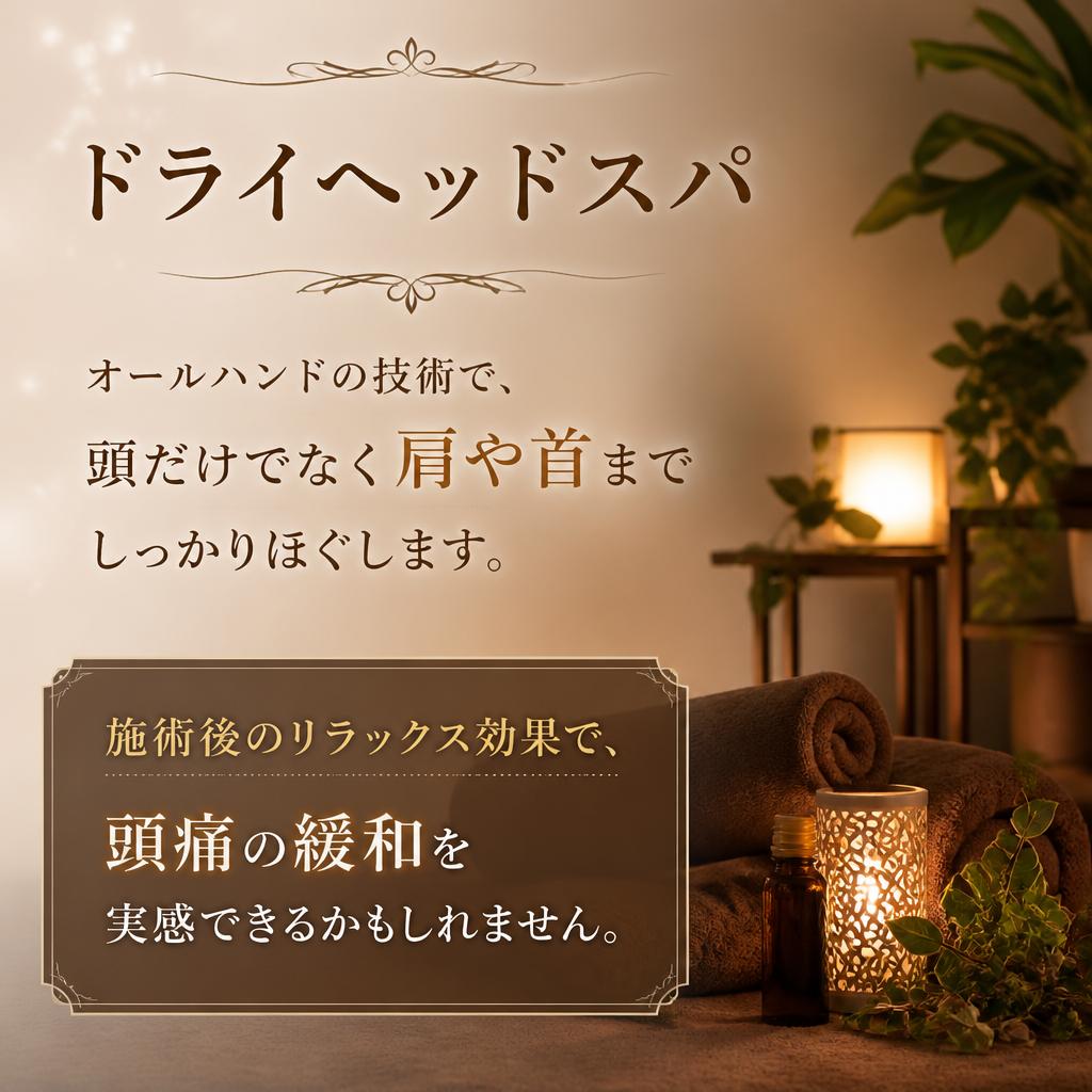 2. ドライヘッドスパの効果で頭痛を緩和